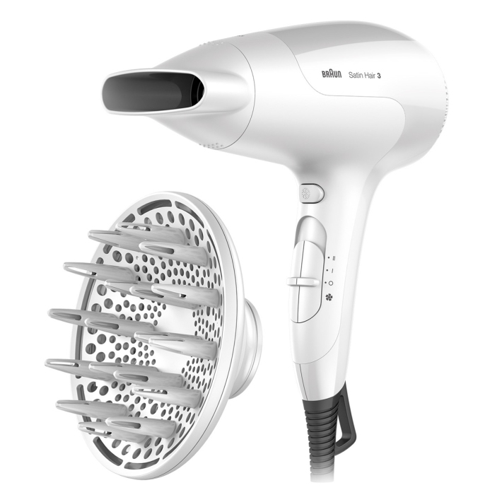 Braun Satin Hair 3 HD 385 Πιστολάκι Μαλλιών 2000W Λευκό