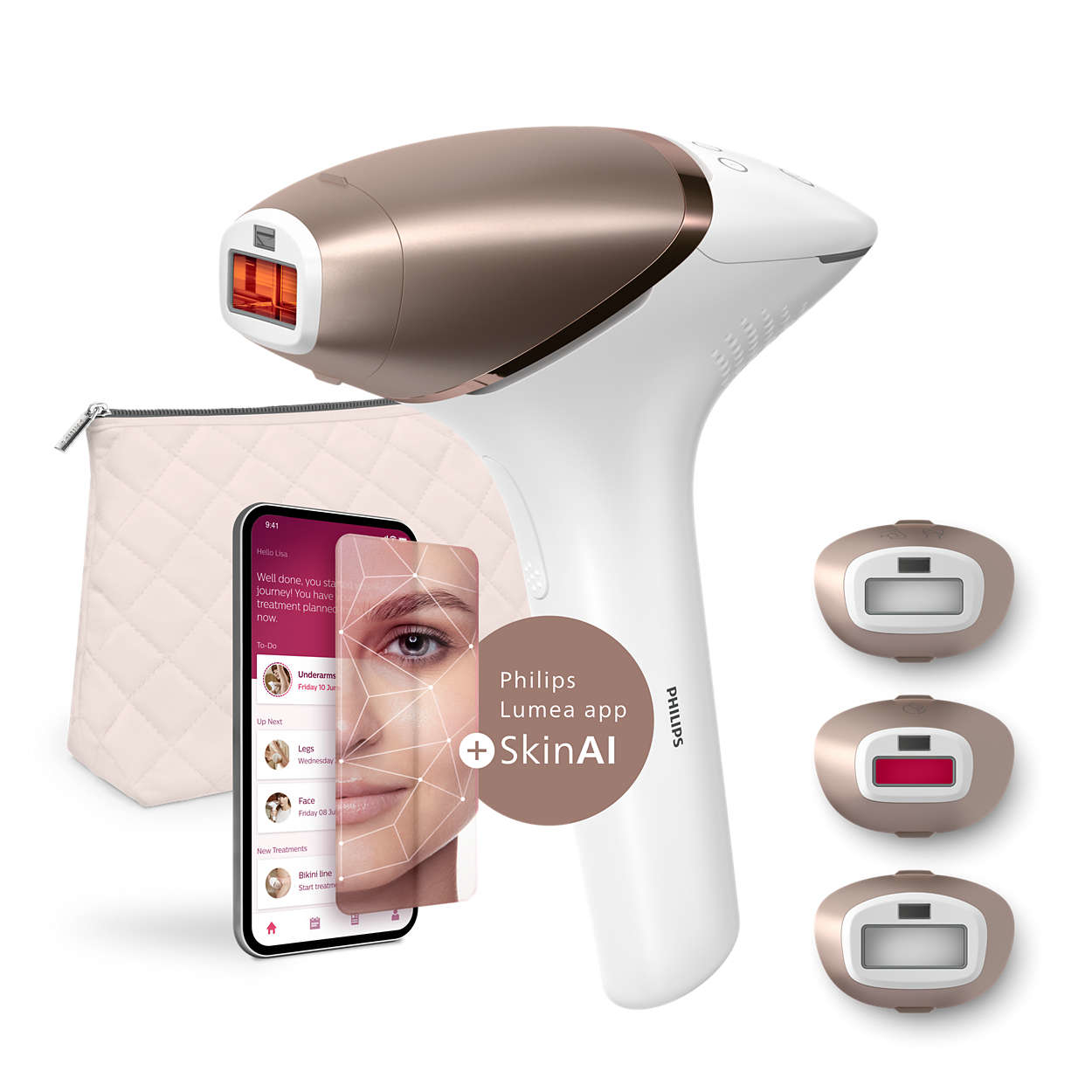 Αποτριχωτική Μηχανή Φωτόλυσης Philips Lumea BRI973/00 για Πρόσωπο & Σώμα