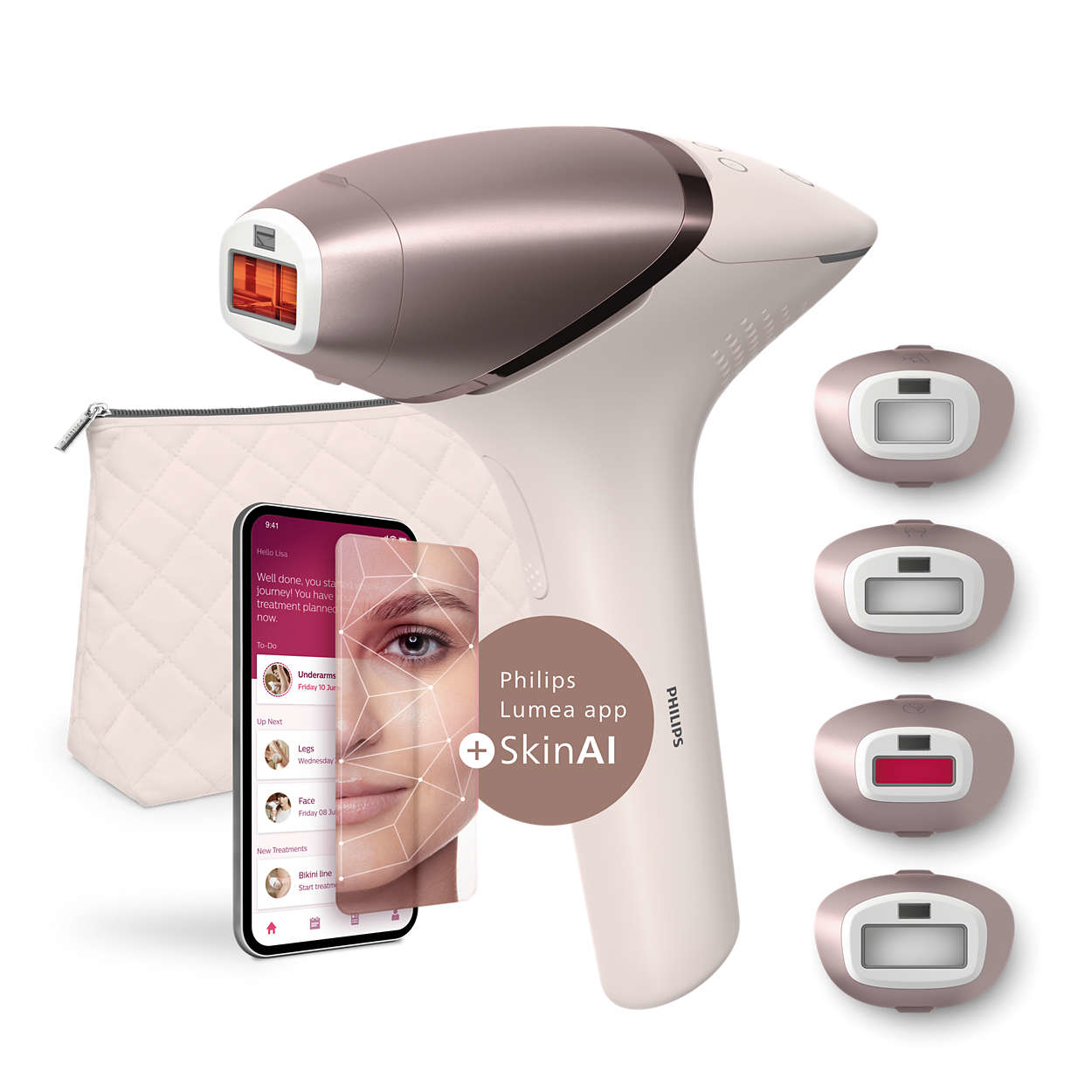 Αποτριχωτική Μηχανή Φωτόλυσης Philips BRI977/00 για Πρόσωπο, Σώμα & Μπικίνι