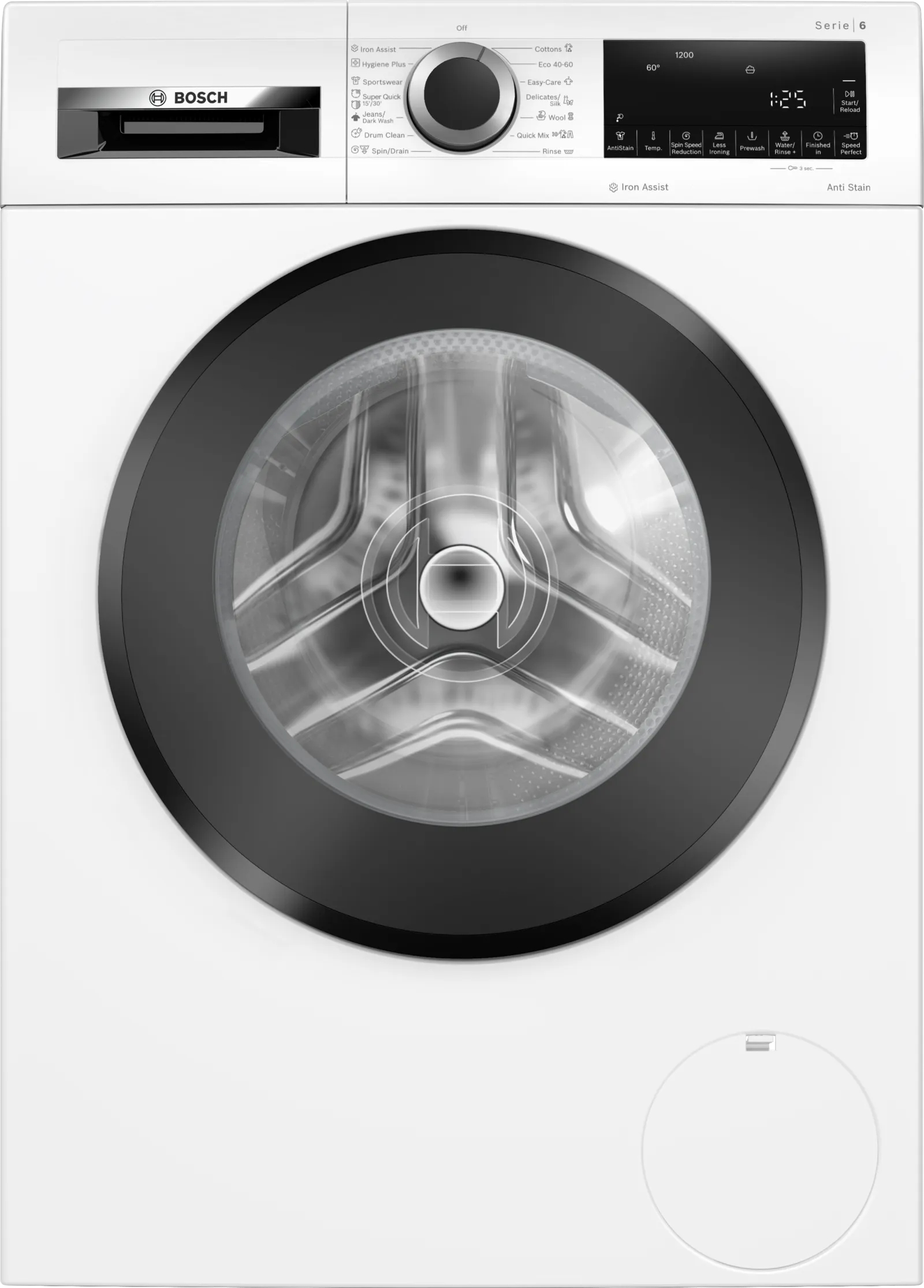 Πλυντήριο Ρούχων Bosch Serie 6 WGG242Z3BY 9kg με Ατμό 1200 Στροφών, Λευκό,Α