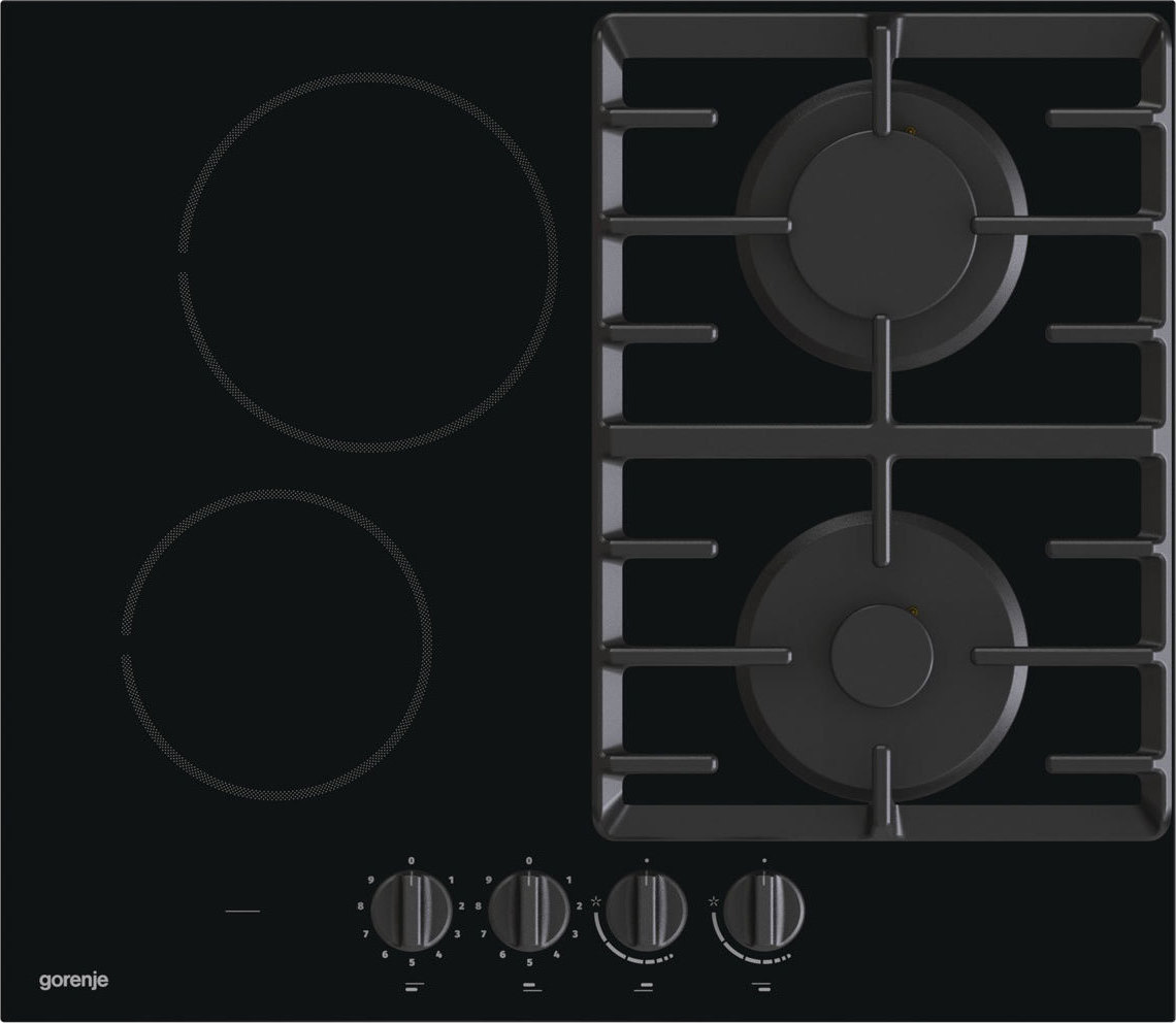 Εστία Αυτόνομη Υγραερίου & Ρεύματος Gorenje GCE691BSC 4 Θέσεων Μαύρη 60x52.2εκ.