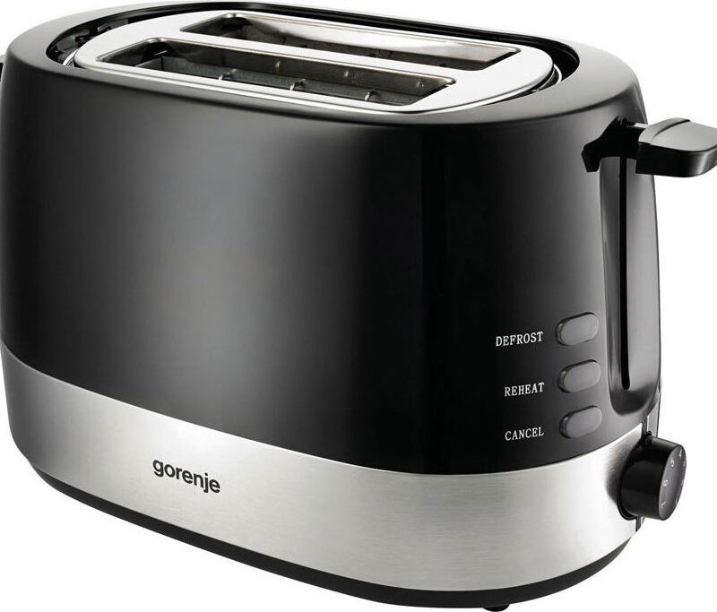 Φρυγανιέρα Gorenje T850BK 850W για 2 φέτες Μαύρη/Inox