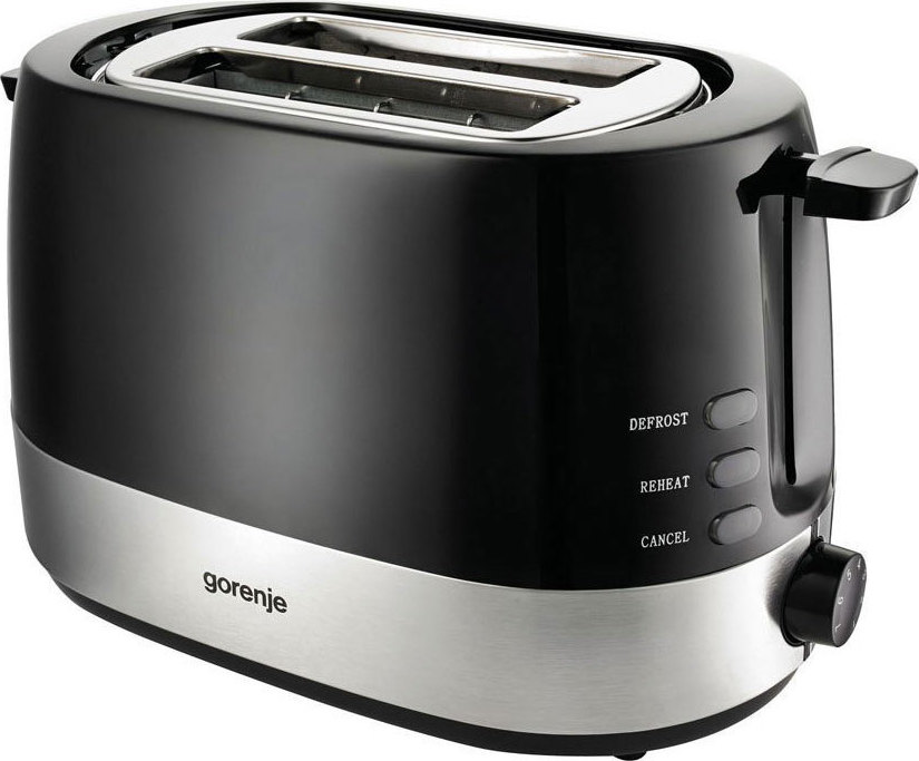 Φρυγανιέρα Gorenje T850BK 850W για 2 φέτες Μαύρη/Inox