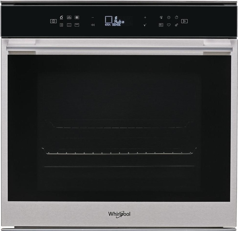 Φούρνος Άνω Πάγκου Whirlpool W7 OM4 4S1 P 73lt A+ Π59.5εκ. Μαύρος/Inox