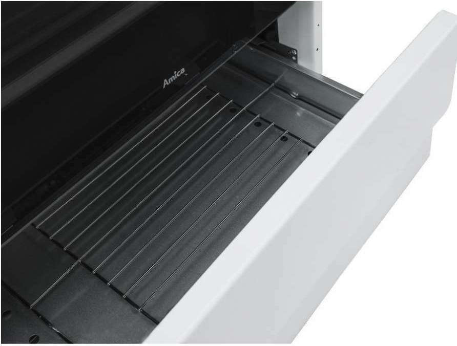Κουζίνα Amica 510GE3.33ZpQ(W) 62lt Α με Εστίες Υγραερίου και φούρνο Ρεύματος 50εκ Λευκή - Image 3