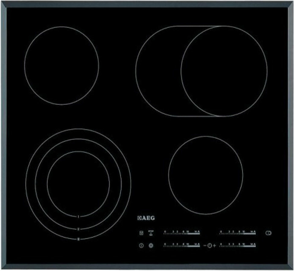 Εστία Αυτόνομη Κεραμική AEG HK654070FB με Λειτουργία Κλειδώματος 57.6x51.6εκ.
