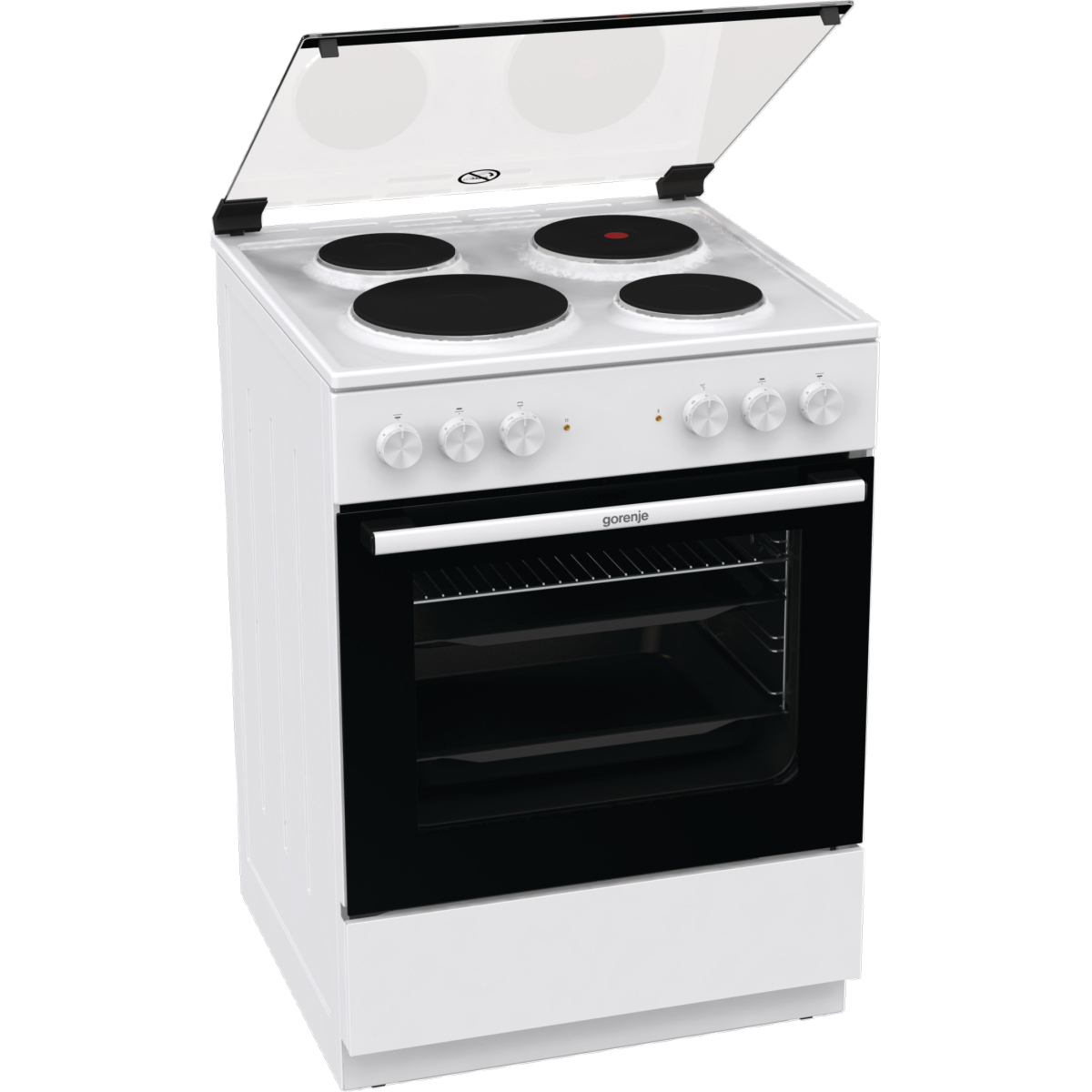 Κουζίνα Gorenje GE6A40WB 71lt A με Εμαγιέ Εστίες Π60εκ. Λευκή