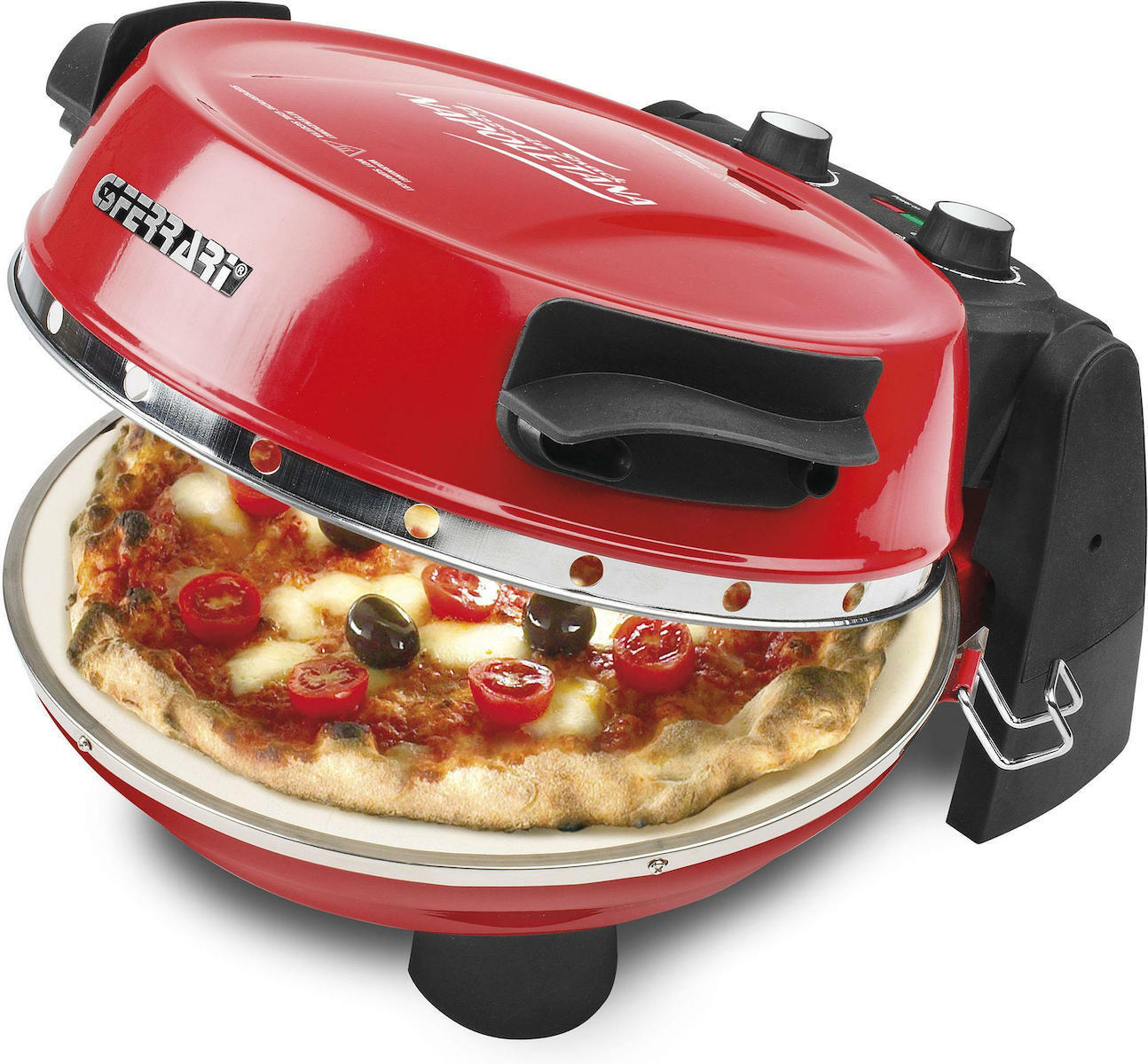 G3Ferrari Pizzeria Snack Napoletana παρασκευαστές & φούρνοι πίτσας 1 πίτσα 1200 W Μαύρος, Κόκκινο G1003202
