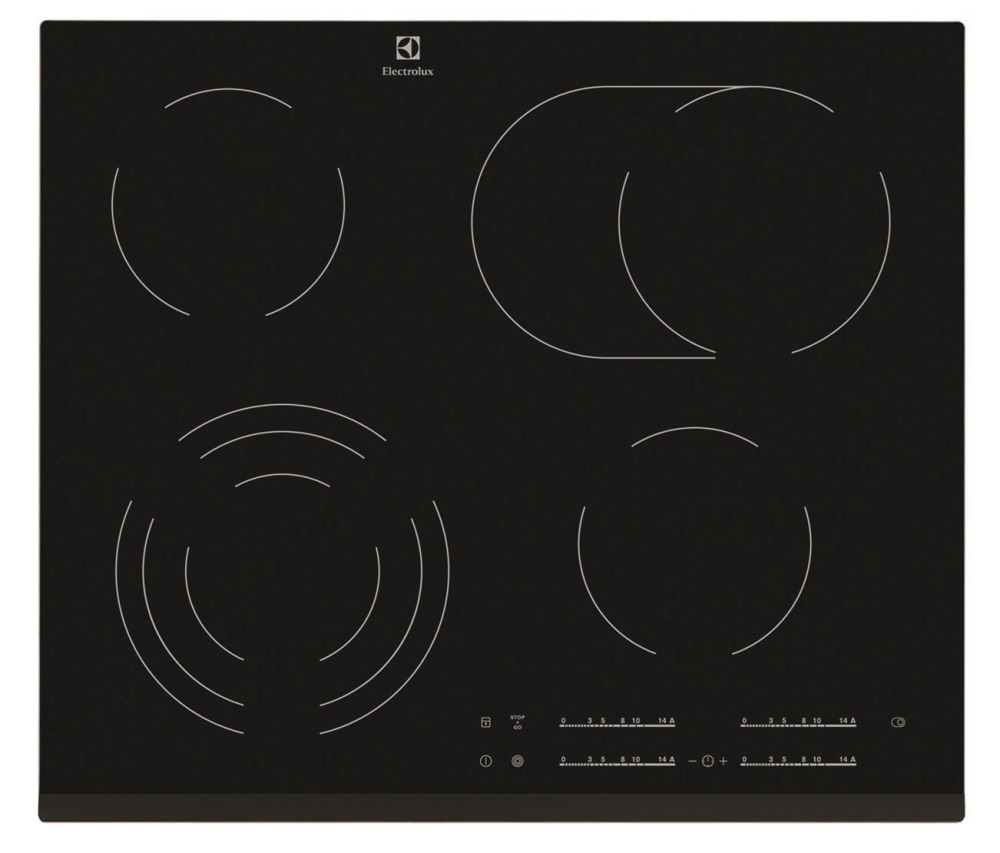 Εστία Αυτόνομη Κεραμική Electrolux EHF6547FXK 59x52cm Μαύρη