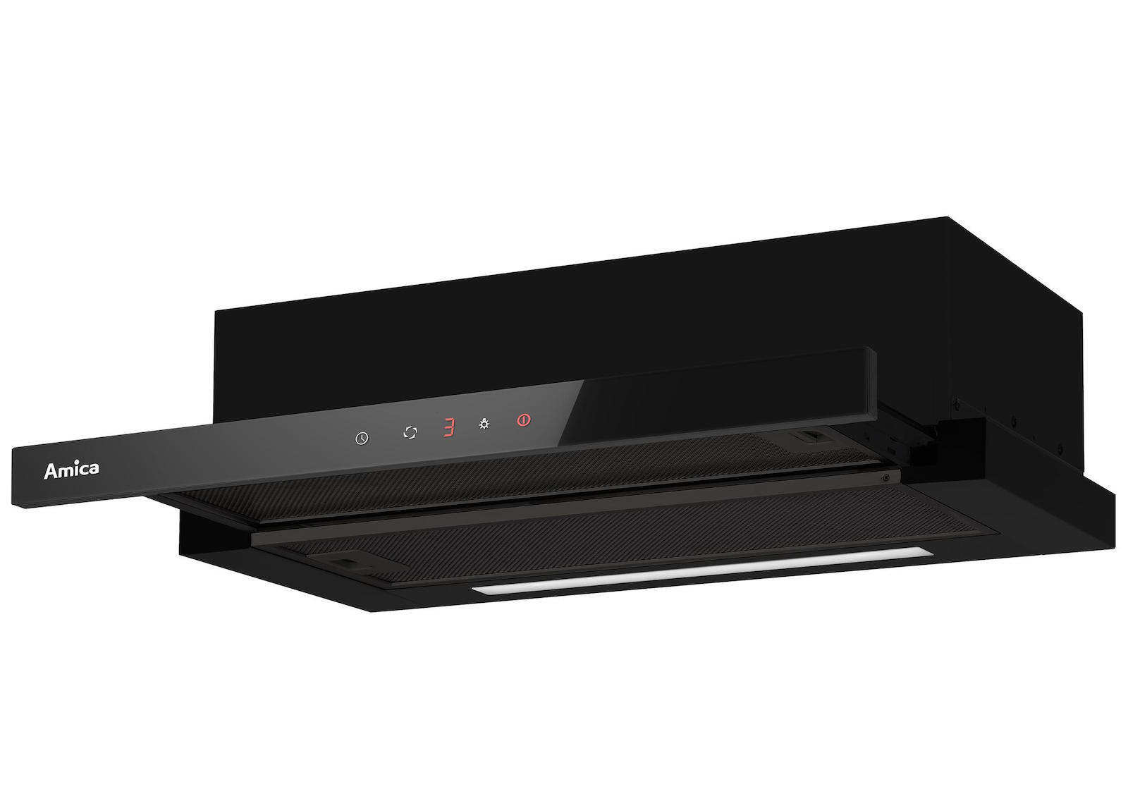 Απορροφητήρας Συρόμενος AMICA OTP6243BG 508m³/h 60cm Μαύρος B