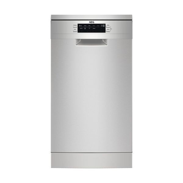 Πλυντήριο Πιάτων Ελεύθερο AEG FFB73527ZM Inox 10 Σερβίτσια 45cm D