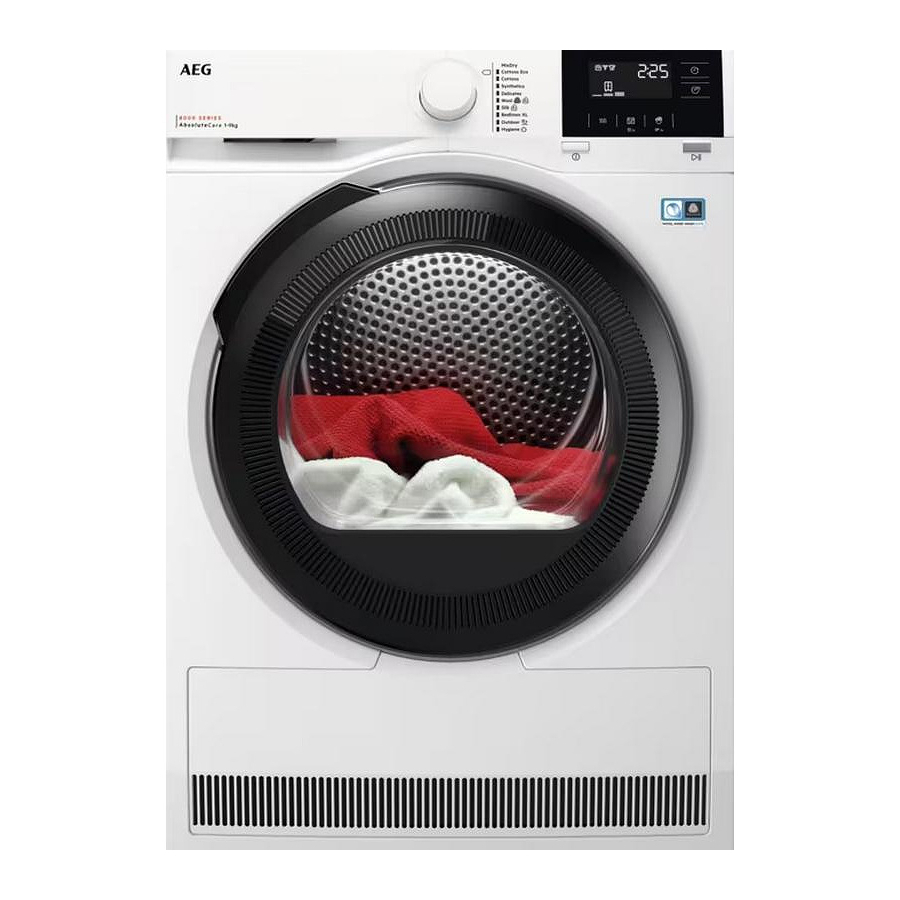Στεγνωτήριο Ρούχων AEG TR819P4E 9kg A++ Λευκό με Αντλία Θερμότητας
