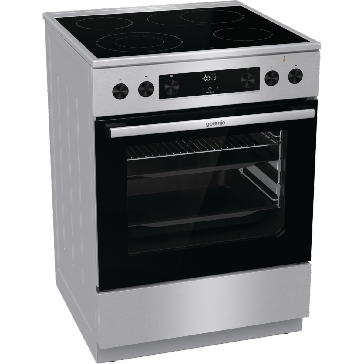 Κουζίνα Gorenje GECS6C70XPA 71lt με Κεραμικές Εστίες Π60εκ. Inox