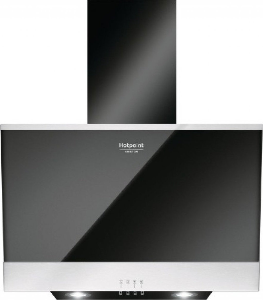 Απορροφητήρας Hotpoint-Ariston HHVP 6.6F LM K Καμινάδα 60cm Μαύρος 647 m³/h B