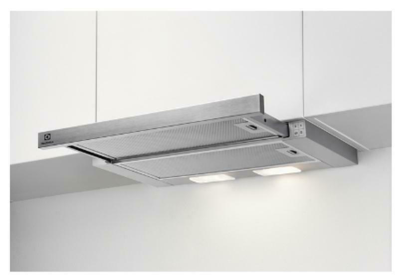 Απορροφητήρας Electrolux LFP326S Συρόμενος 60cm Γκρι 410 m³/h C