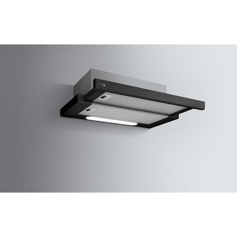 Απορροφητήρας Turboair TT14 LX/BL/A/60 Συρόμενος 60cm Μαύρος 300 m³/h D