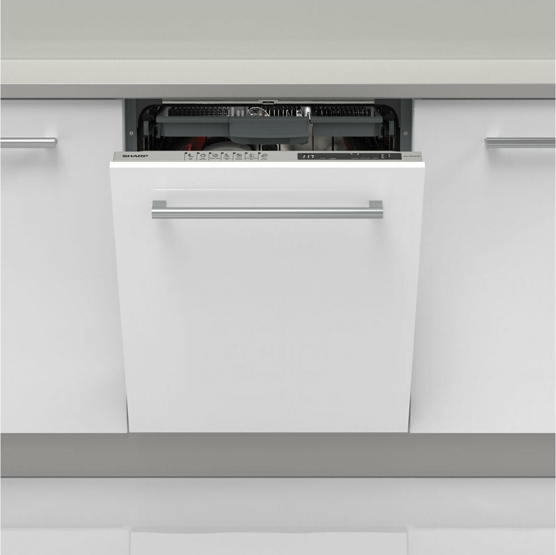 Πλυντήριο Πιάτων Πλήρως Εντοιχιζόμενο Sharp QW-NI27I47DX 15 Σερβίτσια Π59.8xY82εκ.D