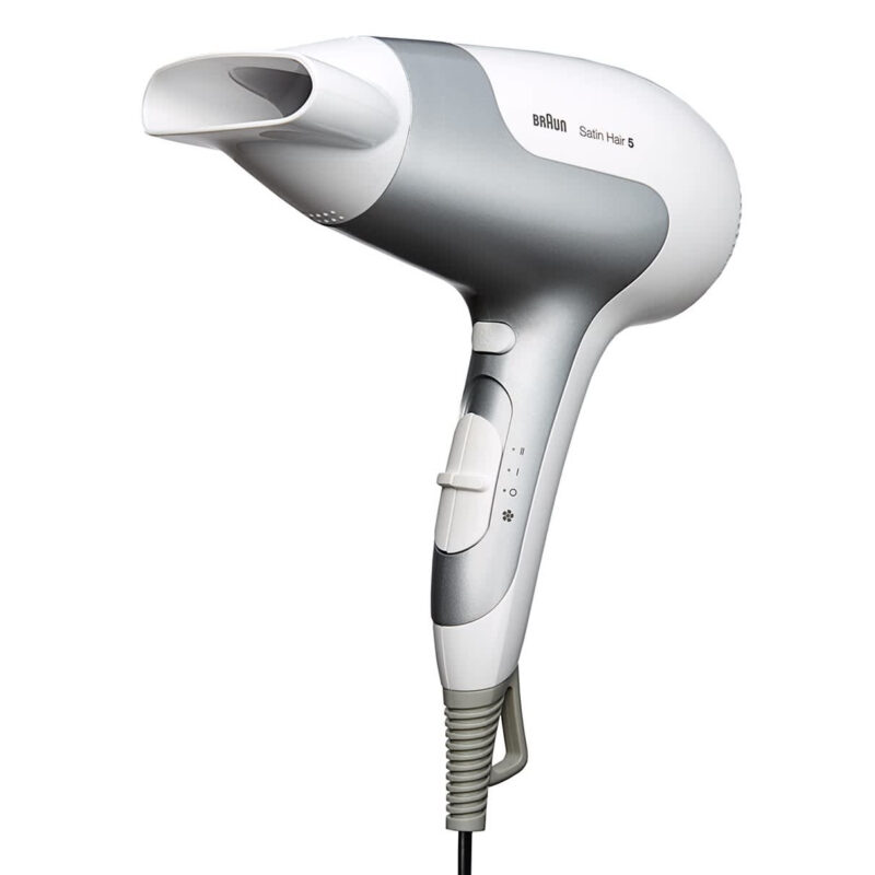 Braun Satin Hair 5 HD 580 Πιστολάκι Μαλλιών 2500W Ασημί, Λευκό