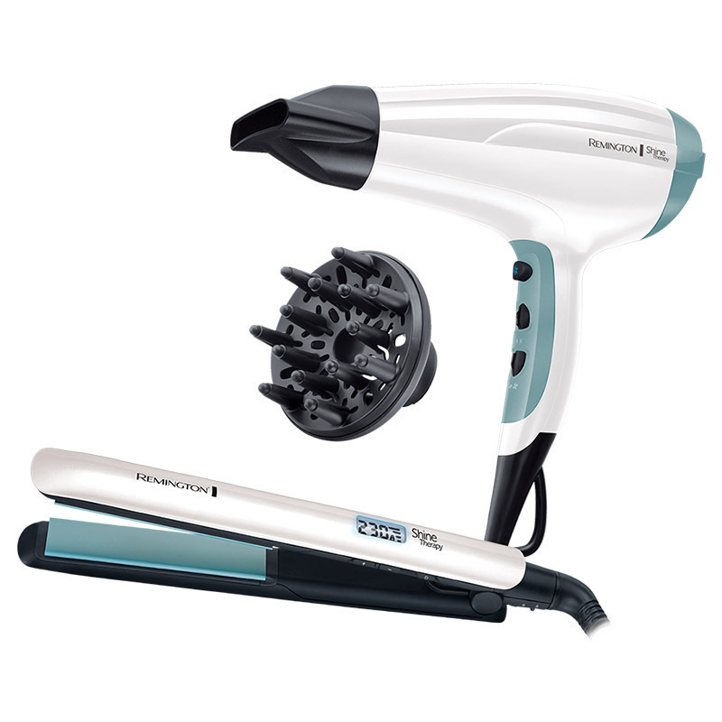 Πιστολάκι Μαλλιών Remington S8500GP 2300W Giftset με Πρέσσα Μαλλιών Ionic και Φυσούνα