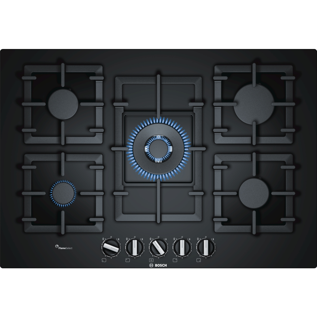 Εστία Αυτόνομη Υγραερίου Bosch Serie 6 PPQ7A6B90 75.2x52εκ. Ενσωματωμένο Αέριο 5 zone