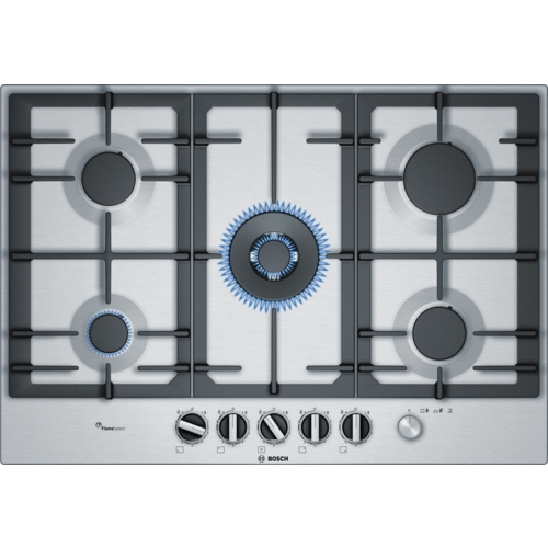 Εστία Αυτόνομη Υγραερίου Bosch PCQ7A5M90 5 Θέσεων 75x52εκ. Inox