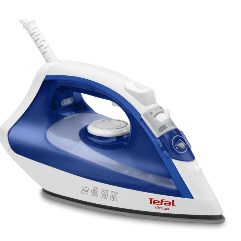 Tefal Virtuo FV1711 σίδερο Ατμοσίδερο Πλάκα με τεχνολογία Durilium 1800 W Βιολέτα (Ιόχρους), Λευκό