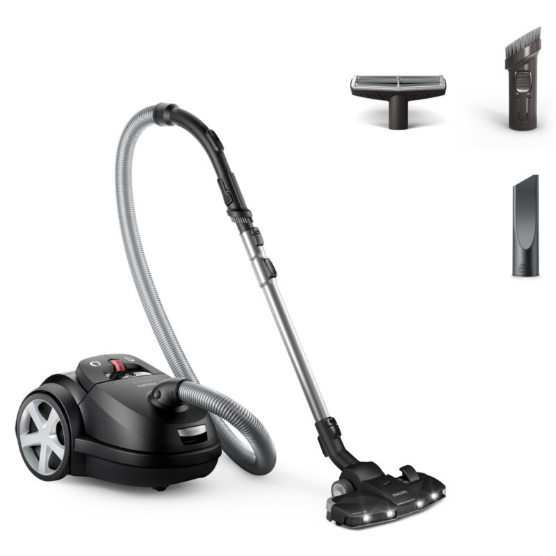 Ηλεκτρική Σκούπα Philips 8000 series XD8122/10 900W με Σακούλα 4lt Μαύρη
