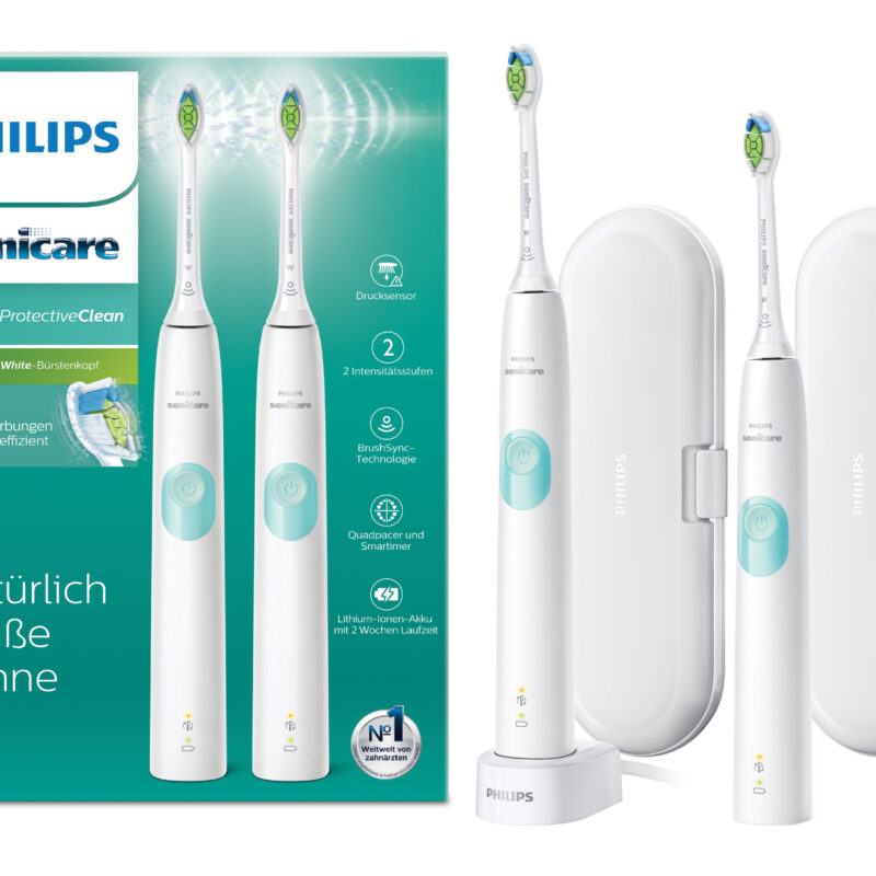 Ηλεκτρικές Οδοντόβουρτσες Σετ Philips Sonicare HX6807/35 2τμχ με Θήκη Ταξιδίου