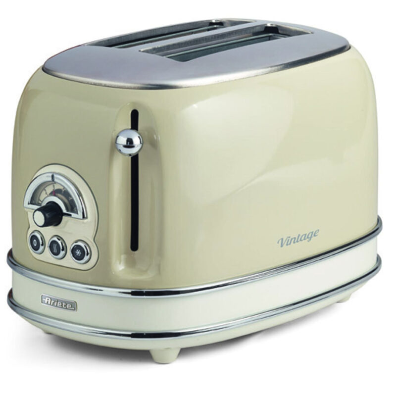 Φρυγανιέρα Ariete Vintage 0155CR 810W για 2 φέτες Μπεζ