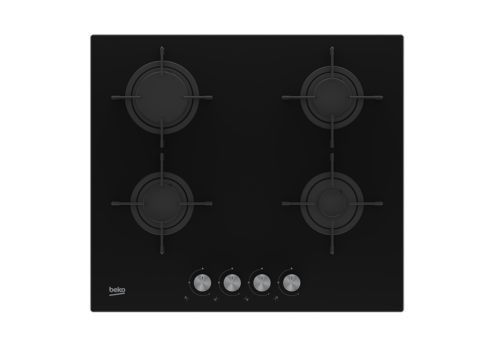 Εστία Αυτόνομη Υγραερίου Beko HILG 64220 S 4 Θέσεων 60x52.6εκ Μαύρη