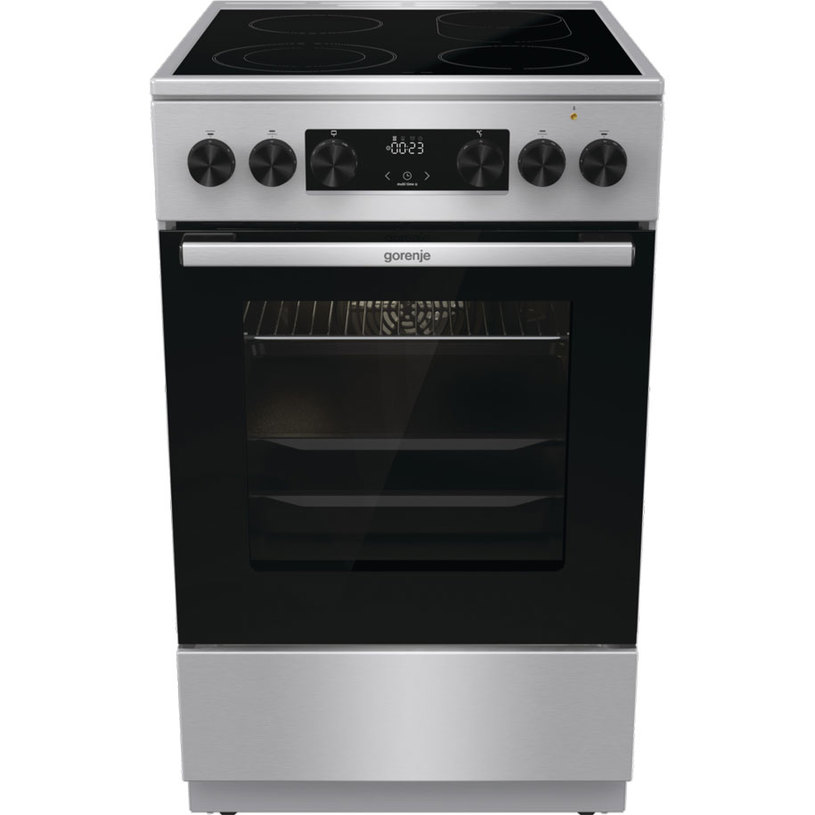 Κουζίνα Gorenje GECS5C70XA 70lt Α με Κεραμικές Εστίες Π50εκ. Inox