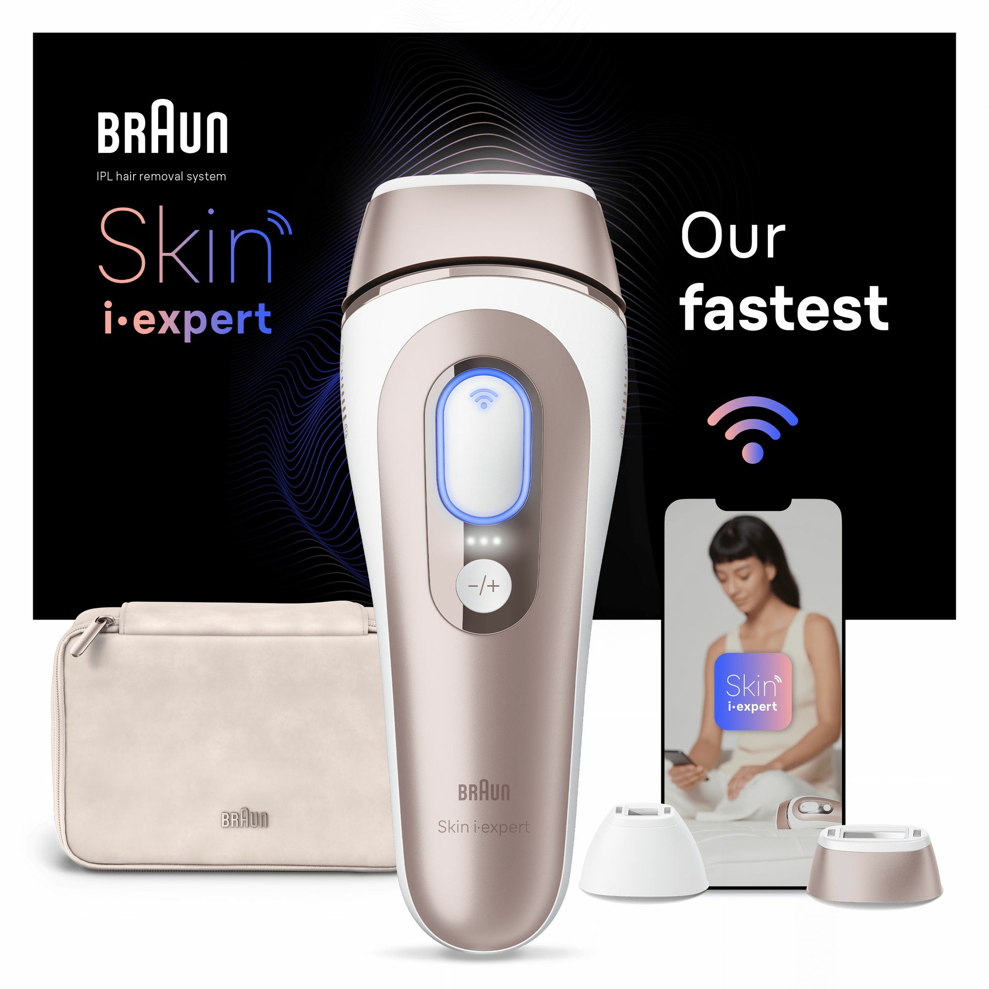 Braun Skin i-expert PL7147 Φωτοαποτρίχωση IPL Ροζ χρυσό,  Λευκό