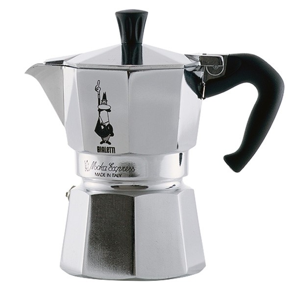 Μπρίκι Espresso Bialetti 0001161 Moka Express 1cups Ασημί
