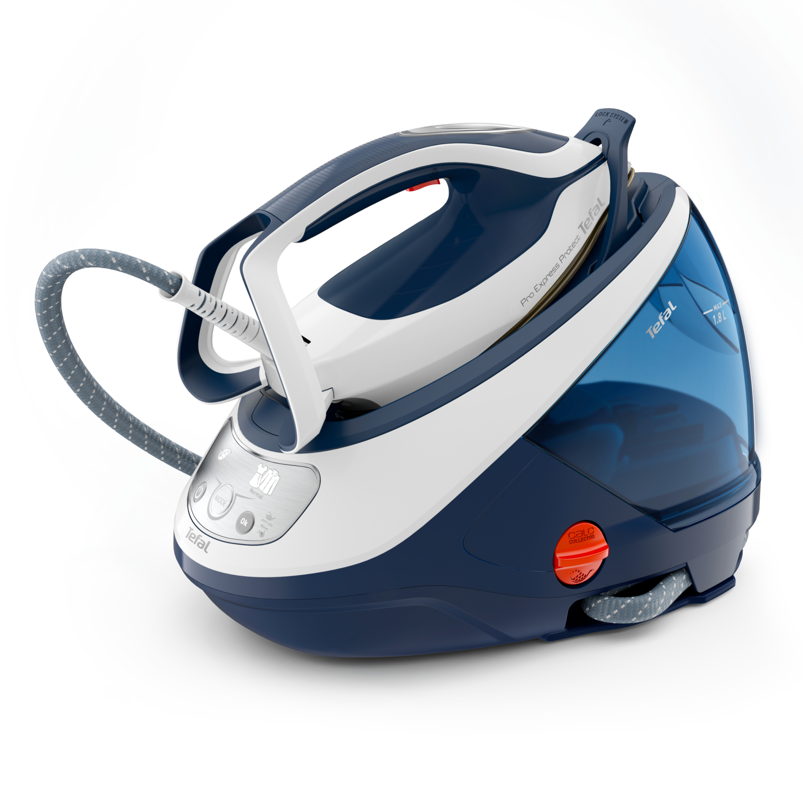 Σύστημα Σιδερώματος Tefal Pro Express Protect GV9221 2600W 1,8L Μπλε, Λευκό