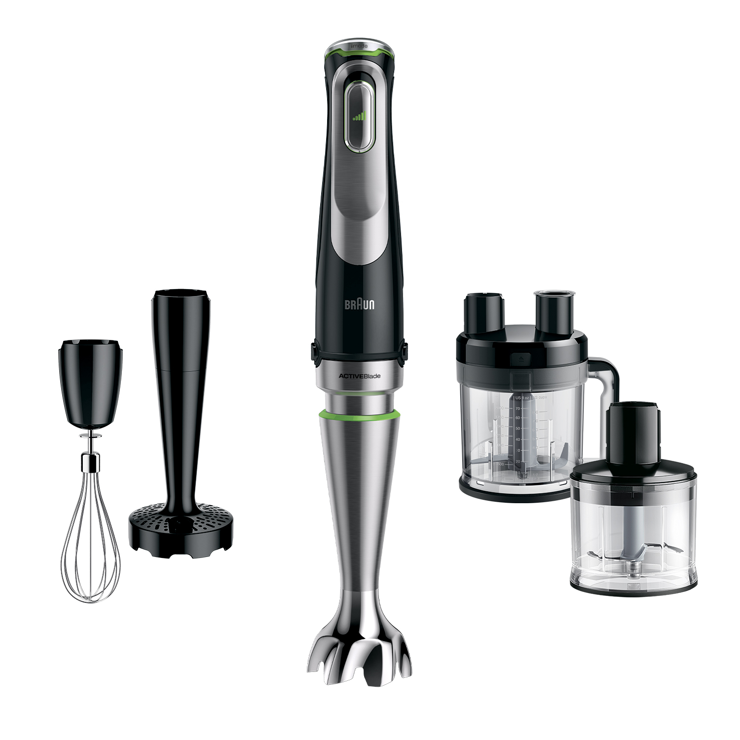 Ραβδομπλέντερ Braun MultiQuick 9 MQ 9195XLI 2 L 1200 W  , Ανοξείδωτο ατσάλι