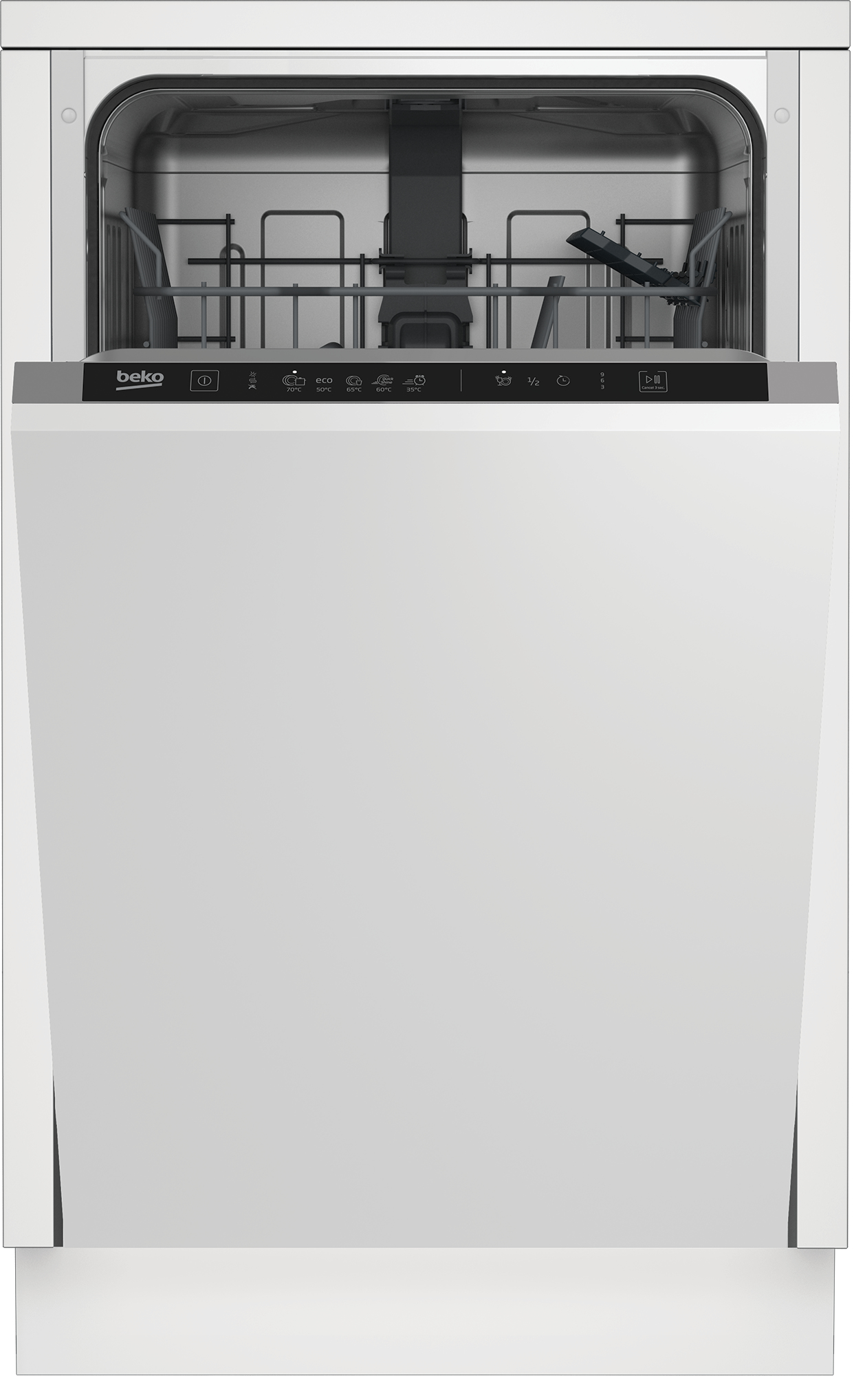 Πλυντήριο Πιάτων Εντοιχιζόμενο Beko DIS35026 για 10 σερβίτσια 45εκ Λευκό E