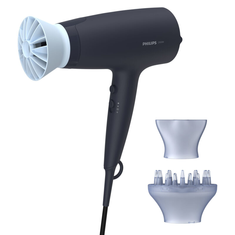 Πιστολάκι Μαλλιών Philips 3000 series BHD360/20 2100W με Φυσούνα