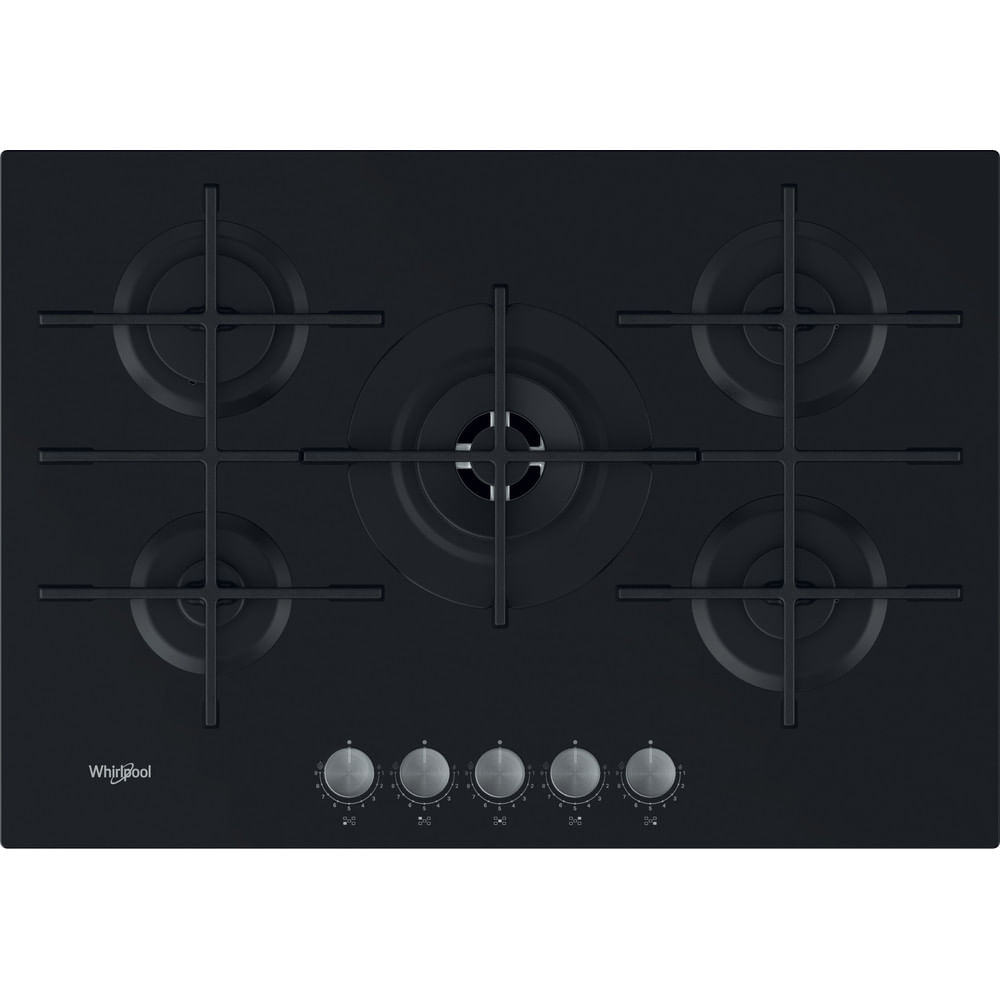 Εστία Αυτόνομη Υγραερίου Whirlpool AKWL728NB 5 Θέσεων 73x51εκ. Μαύρη
