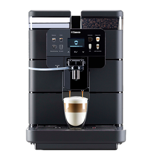 Μηχανή Espresso Saeco New Royal OTC 1400W Πίεσης 15bar με Μύλο Άλεσης Μαύρη