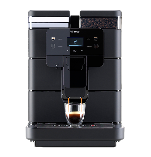Μηχανή Espresso Saeco New Royal Black 1400W Πίεσης 15bar με Μύλο Άλεσης Μαύρη