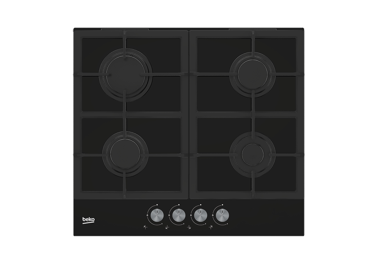 Εστία Αυτόνομη Υγραερίου Beko HILG 642C5 SB 4 Θέσεων 59x52εκ. Μαύρη
