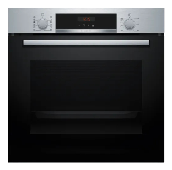 Bosch Serie 4 HQA574ES3 φούρνος 71 L 3600 W Μαύρος (Μαύρο), Άργυρος