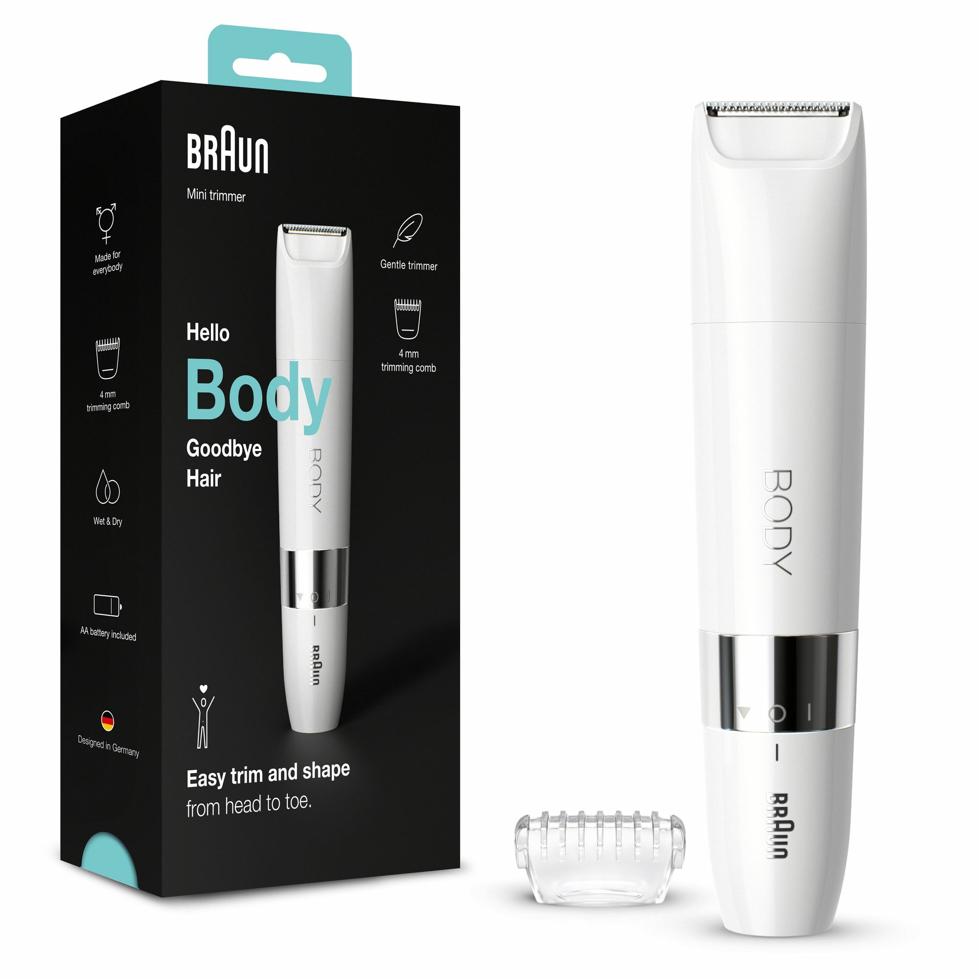 Braun BS1000 Trimmer BS1000 με τεχνολογία Wet & Dry