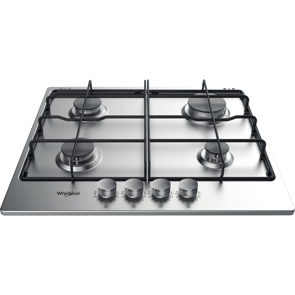 Εστία Αυτόνομη Υγραερίου Whirlpool TGML 650 IX 4 Θέσεων 58x51cm Inox