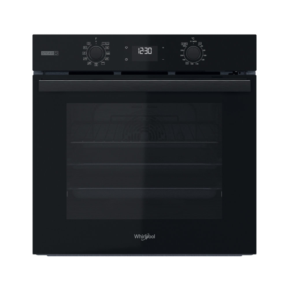 Φούρνος Άνω Πάγκου Whirlpool Elements Steam OMSR58RU1SB 71lt A+ με Ατμό Μαύρος