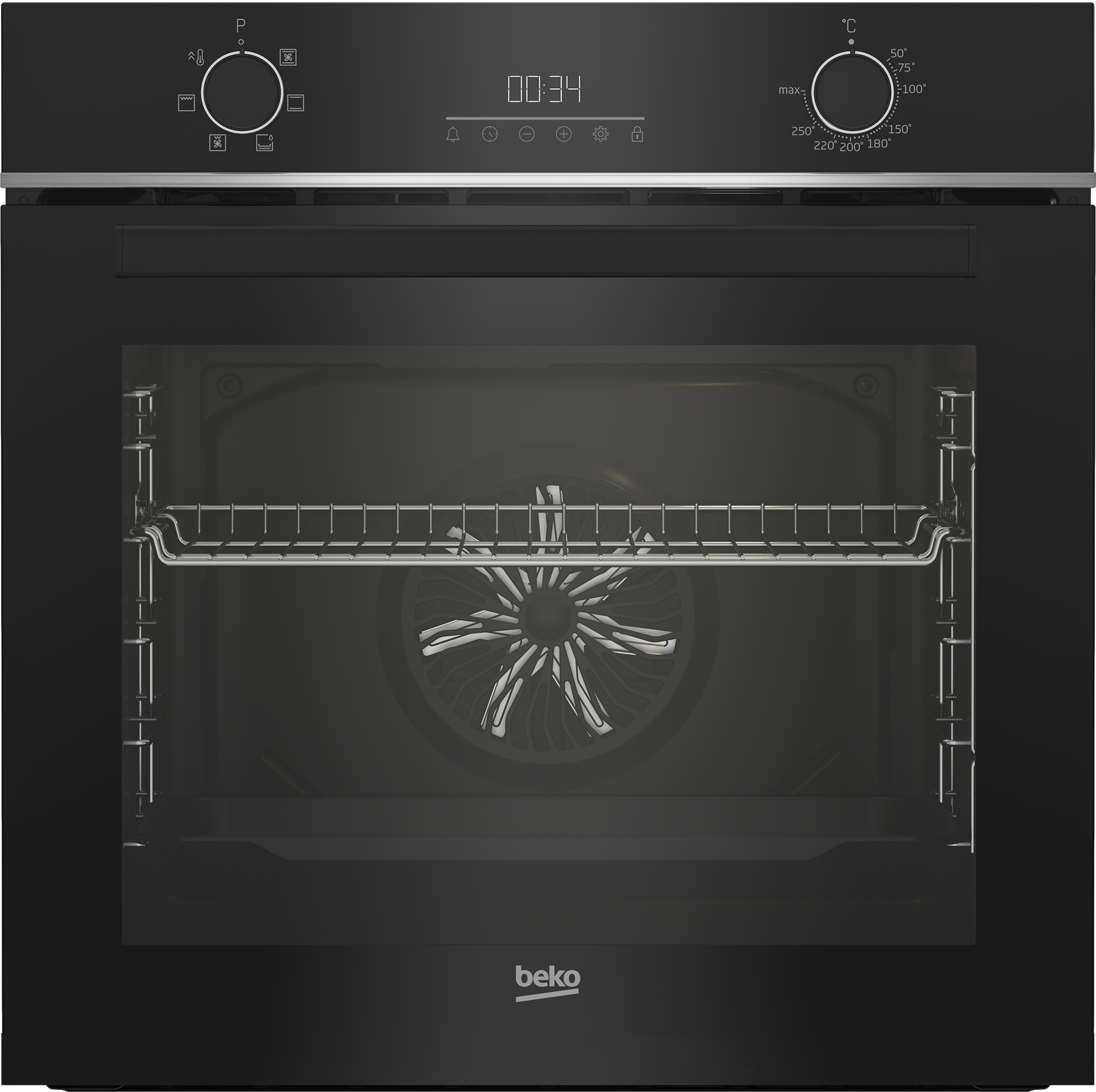 Φούρνος Άνω Παγκου Beko BBIE17301BD 72lt A Μαύρος/Inox