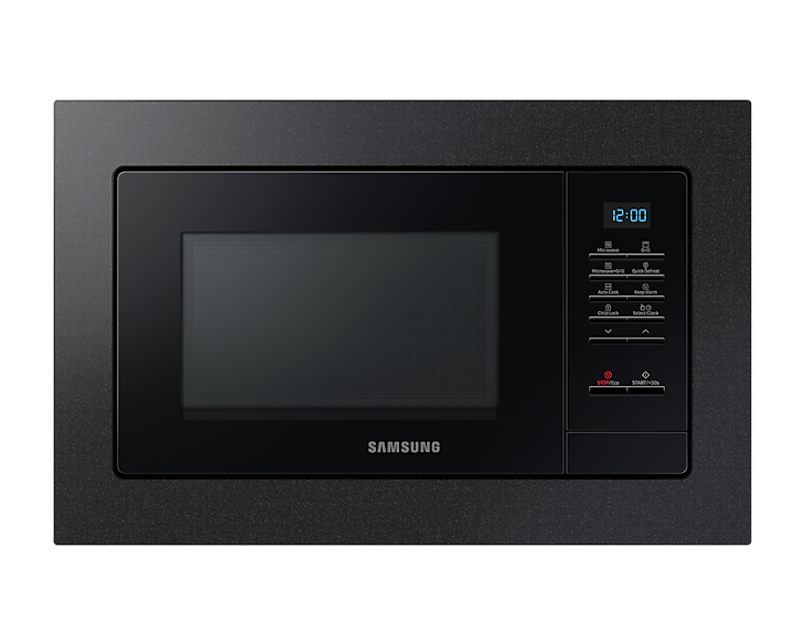 Φούρνος Μικροκυμάτων Εντοιχιζόμενος Samsung MG23A7013CB/OL 23lt 800 W με Grill Μαύρος Black Frame