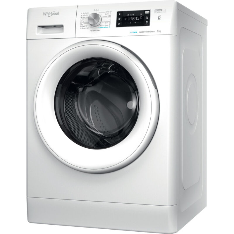 Πλυντήριο Ρούχων Whirlpool FFB 8258 WV EE 8kg B 1200 Στροφών με Ατμό Λευκό