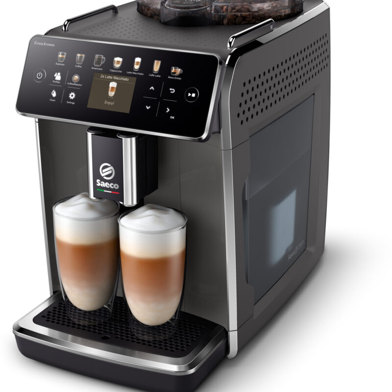 Μηχανή Espresso Philips Saeco GranAroma SM6580/10 1500W Πίεσης 15bar με Μύλο Άλεσης Μαύρη
