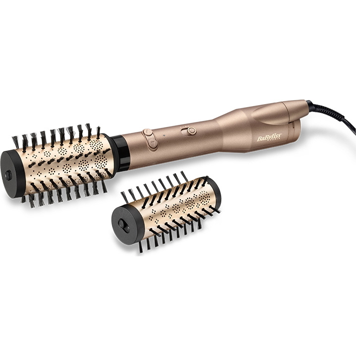 BaByliss Big Hair Dual AS952E Κεραμική Ηλεκτρική Βούρτσα Gold Edition 650W